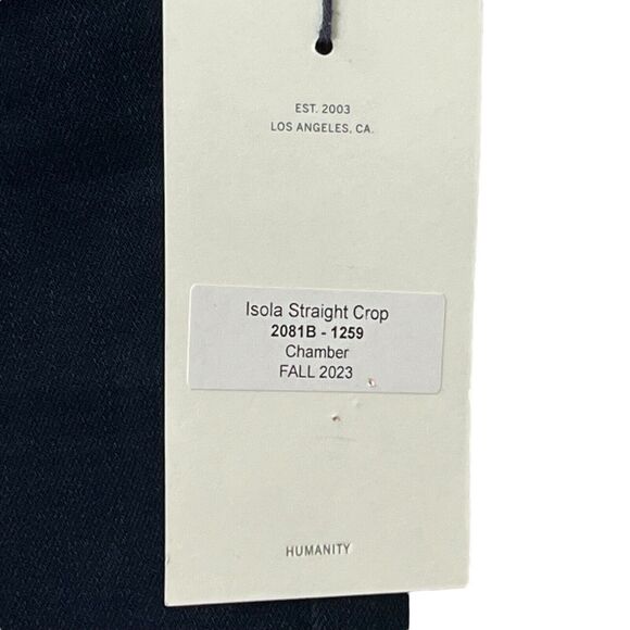 Citizens of Humanity NWT Isola Straight Crop Jeans Chamber Size 27 Stretch Denim - Picture 8 of 14